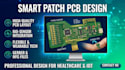 design a wearable smart patch pcb with nrf52840