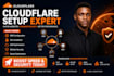 setup cloudflare dns, SSL, CDN, security and website optimization