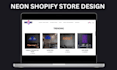 design a highly profitable neon sign shopify store led sign website