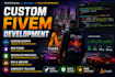 do custom fivem script, fivem server, fix bugs, optimize script, fivem trailer