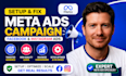 setup facebook ads campaign, meta ads manager, fix meta ads campaign ig fb ads
