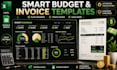 design editable excel google sheets budget invoice tracker template