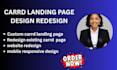 design carrd website redesign carrd  landing page