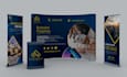 create professional trade show booth and exhibition backdrop