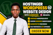 wordpress hostinger design redesign hostinger website fix hostinger website