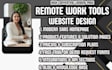 design a saas website, remote work tool, productivity app, software website