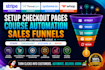 setup stripe thrivecart systeme io whop checkout page course automation funnels