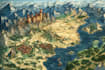 fantasy map, map, illustration, isometric map