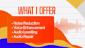 do professional audio cleaning and dialogue cleanup