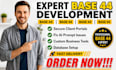 design a base 44 client portal, base 44 database, and base 44 tool