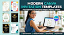 design modern canva invitation templates for events
