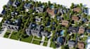 construct 3d master plan conceptual, site plan layout, hillside community design