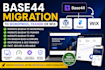 migrate base44 to wordpress, framer, wix  fix base44 web apps