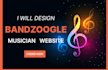 design bandzoogle website, music website