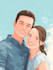 make couple portrait illustration