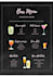design a creative restaurant menu