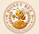 make hand drawn mascot honey bee logo