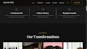 design a modern hair salon website with booking system