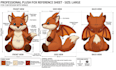design custom plushie reference sheet stuffed animal character ych concept art