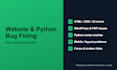 fix bugs and errors in your website or python script