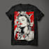 create a custom hand drawn retro vintage tshirt design
