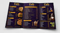 design premium restaurant and cafe menu card