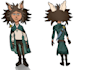 create a stylized 2d character from your description