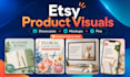 design high converting etsy listing images, product mockups