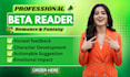 expertly beta read your romance, fantasy, and dark romance novel