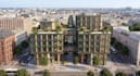 3d exterior visualization,mixed use building, master plan,d5 city center reality