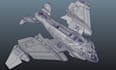 create a custom 3d spaceship model, sci fi spacecraft, game ready 3d spaceships