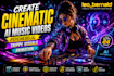 create cinematic ai music videos psychedelic trippy visuals animation