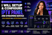 setup and configure iptv panel and streaming service, ibo player