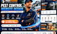 design pet control website exterminator website pet management website