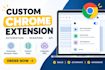 build custom chrome extension for web automation and scraping