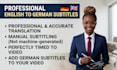 create accurate german subtitles from english videos