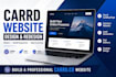 design or redesign carrd website, carrd landing page, carrd co website