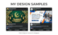design professional facebook banner and post