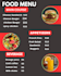 design a modern spicy food menu poster and restaurant flyer