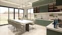 create 3d interior renderings for kitchen