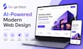 create a clean modern website using google stitch ai and ai studio
