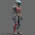 draw sci fi , cyberpunk , mocha, fantasy character design