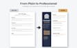 design a professional resume and cover letter
