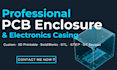 design pcb enclosure electronics casing and 3d printable product model