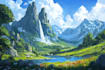 do amazing fantasy landscape