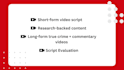 write a research backed youtube video script