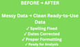 do excel data cleaning and write SEO blog posts , blog writing