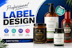 do custom bottle label deisgn, supplement label, cosmetic