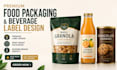 create premium food packaging and beverage label designs