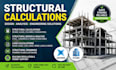do structural calculations, analysis and design for steel, concrete and building